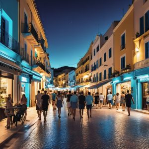 calles del centro, gente menorca